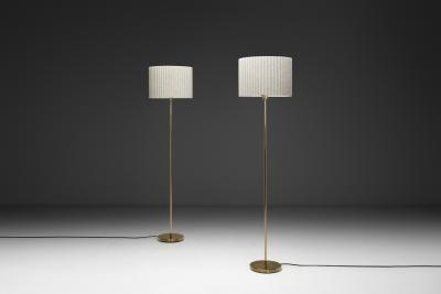 Bertil Brisborg Pair of Model 32786 Floor Lamps by Bertil Brisborg Sweden Mid 20th Century