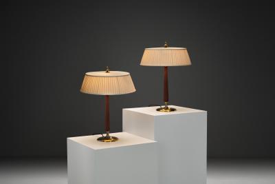 Bertil Brisborg Pair of Table Lamps by Bertil Brisborg for Nordiska Kompaniet Sweden 1950s