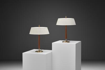 Bertil Brisborg Pair of Table Lamps by Bertil Brisborg for Nordiska Kompaniet Sweden 1950s