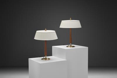 Bertil Brisborg Pair of Table Lamps by Bertil Brisborg for Nordiska Kompaniet Sweden 1950s