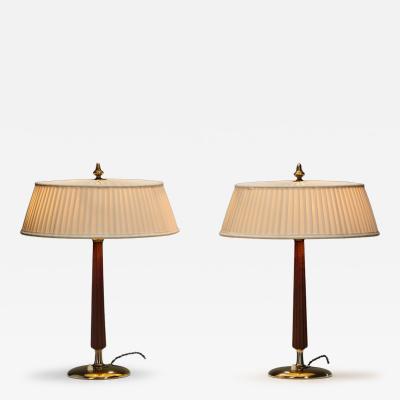 Bertil Brisborg Pair of Table Lamps by Bertil Brisborg for Nordiska Kompaniet Sweden 1950s
