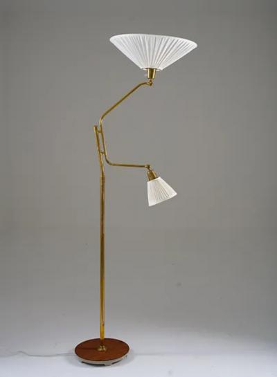 Bertil Brisborg Scandinavian Midcentury Floor Lamp by Bertil Brisborg for NK