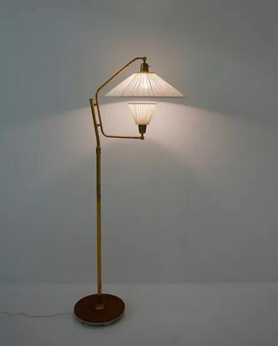 Bertil Brisborg Scandinavian Midcentury Floor Lamp by Bertil Brisborg for NK