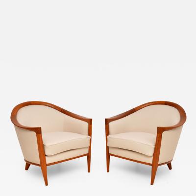 Bertil Fridhagen 1960s Pair of Swedish Teak Vintage Armchairs by Bertil Fridhagen
