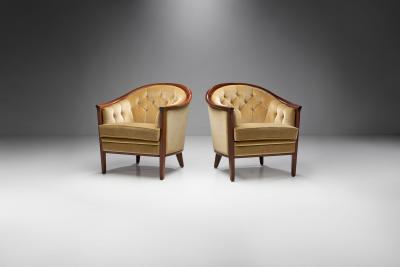 Bertil Fridhagen Bertil Fridhagen Aristokrat Armchairs for Br derna Andersson Sweden 1963