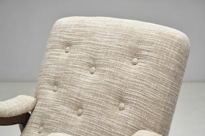 Bertil Fridhagen Bertil Fridhagen Attr Elm Wood Armchair Sweden 1950s