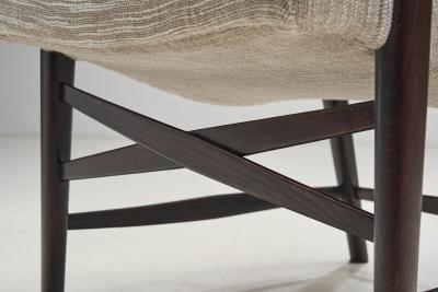 Bertil Fridhagen Bertil Fridhagen Attr Elm Wood Armchair Sweden 1950s