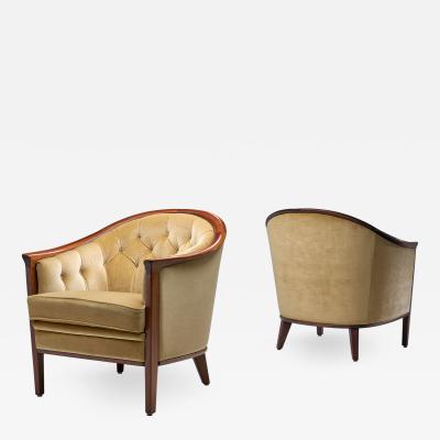 Bertil Fridhagen Bertil Fridhagen Pair of Aristokrat Armchairs Sweden 1963