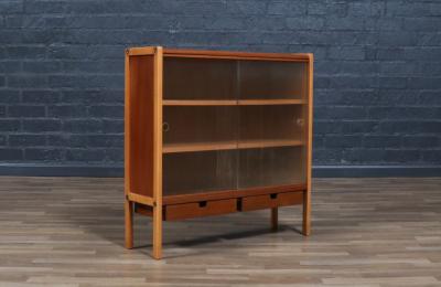 Bertil Fridhagen Bertil Fridhagen Teak Oak Bookcase Cabinet for Bodafors