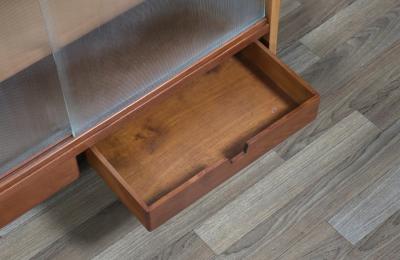 Bertil Fridhagen Bertil Fridhagen Teak Oak Bookcase Cabinet for Bodafors