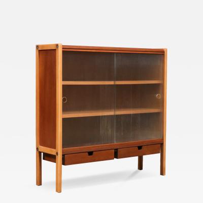 Bertil Fridhagen Bertil Fridhagen Teak Oak Bookcase Cabinet for Bodafors