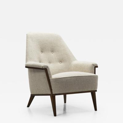 Bertil Fridhagen Bertil Fridhagen Upholstered Easy Chair for Bodafors Sweden 1950s