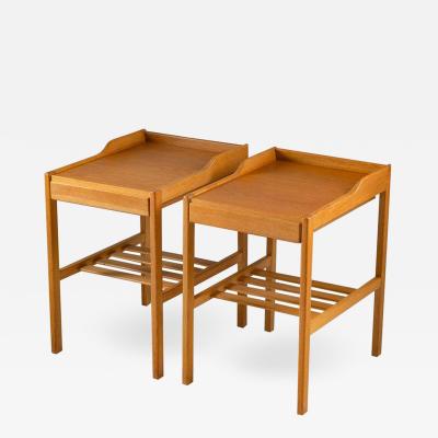 Bertil Fridhagen Scandinavian Midcentury Bedside Tables by Bertil Fridhagen for Bodafors 1960s