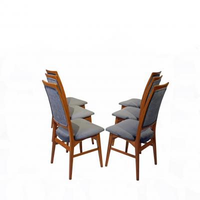 Bertil Fridhagen Six dining chairs design by Bertil Fridhagen for Bodafors 1950s