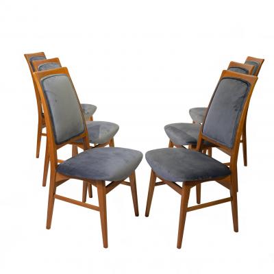 Bertil Fridhagen Six dining chairs design by Bertil Fridhagen for Bodafors 1950s