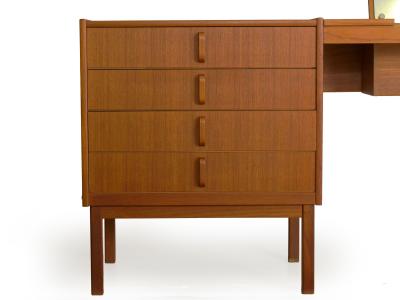 Bertil Fridhagen Swedish Modern Bedroom Dresser Set Desk by Bertil Fridhagen circa 1964