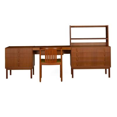 Bertil Fridhagen Swedish Modern Bedroom Dresser Set Desk by Bertil Fridhagen circa 1964