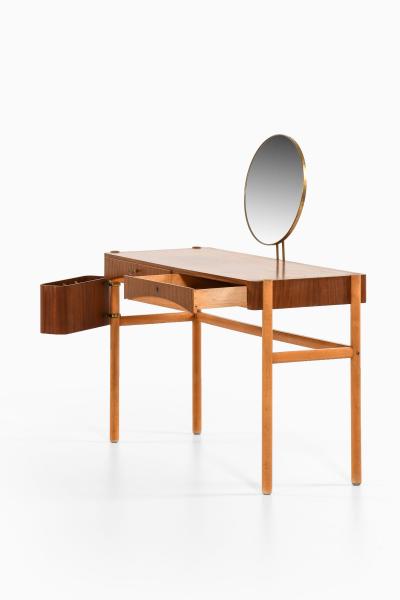 Bertil Fridhagen Vanity in Teak Beech and Brass by Bertil Fridhagen 1958