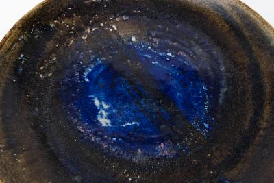 Bertil Lundgren Large Rorstrand Studio Bowl with Cobalt Glaze Bertil Lundgren 1970