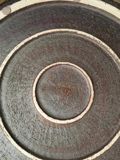 Bertil Lundgren Large Rorstrand Studio Bowl with Cobalt Glaze Bertil Lundgren 1970