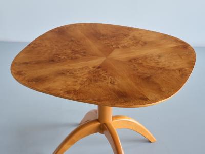 Bertil S derberg Bertil S derberg Coffee Side Table in Burl Wood Svensk Hemsl jd Sweden 1930s