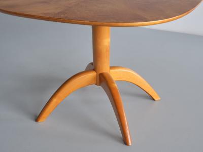 Bertil S derberg Bertil S derberg Coffee Side Table in Burl Wood Svensk Hemsl jd Sweden 1930s