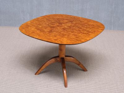 Bertil S derberg Bertil S derberg Coffee Side Table in Burl Wood Svensk Hemsl jd Sweden 1930s