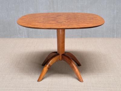Bertil S derberg Bertil S derberg Coffee Side Table in Burl Wood Svensk Hemsl jd Sweden 1930s