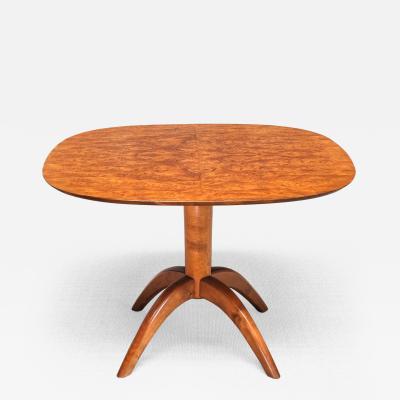 Bertil S derberg Bertil S derberg Coffee Side Table in Burl Wood Svensk Hemsl jd Sweden 1930s