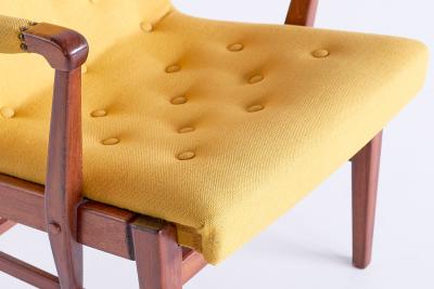 Bertil S derberg Pair of Bertil S derberg Armchairs in Mahogany for Nordiska Kompaniet 1940s