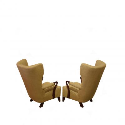 Bertil S derberg Rare 1938 Large Easy Chairs by Bertil S derberg