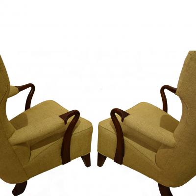 Bertil S derberg Rare 1938 Large Easy Chairs by Bertil S derberg