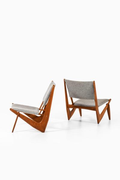 Bertil V Behrman Pair of Easy Chairs in Oak by Bertil W Behrman 1950 s