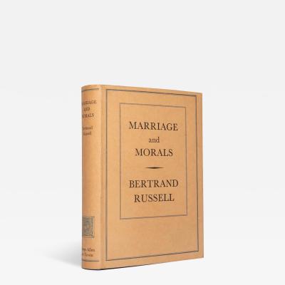 Bertrand RUSSELL Marriage and Morals by Bertrand RUSSELL