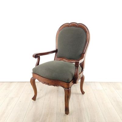 Bespoke Baroque Style Walnut Armchair circa 1990
