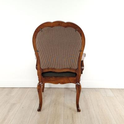 Bespoke Baroque Style Walnut Armchair circa 1990
