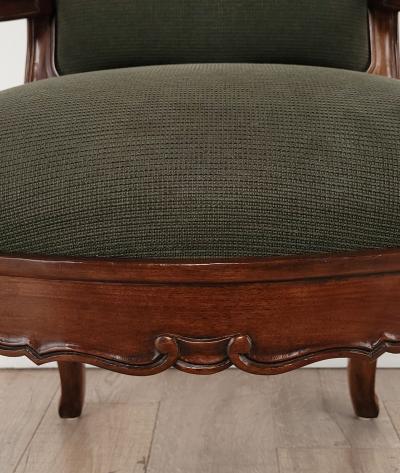 Bespoke Baroque Style Walnut Armchair circa 1990