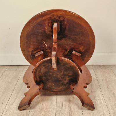 Bespoke Cherry Vintage Round Table in Italian Style
