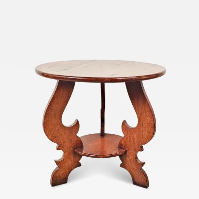 Bespoke Cherry Vintage Round Table in Italian Style