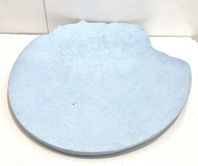 Bespoke Customizable Italian Light Blue Recycled Resin Bowl Centerpiece Wall Art