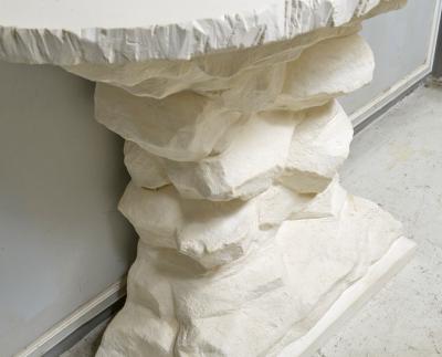 Bespoke French Plaster Brutalist Console