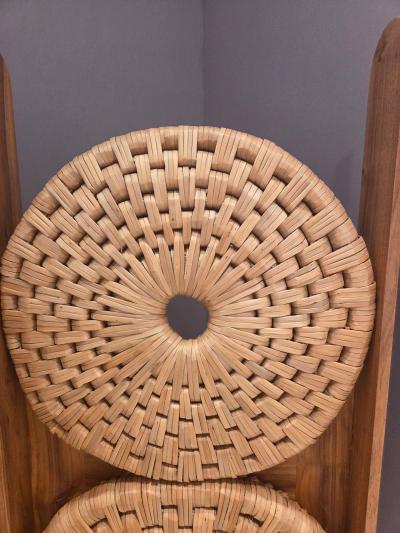 Bespoke Hand woven Oak Three Panel Screen