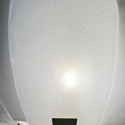 Bespoke Italian Art Nouveau Organic Design White Murano Glass Tulip Chandelier