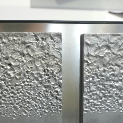 Bespoke Italian Contemporary One of a Kind Polished Steel Smoked Mirror Console