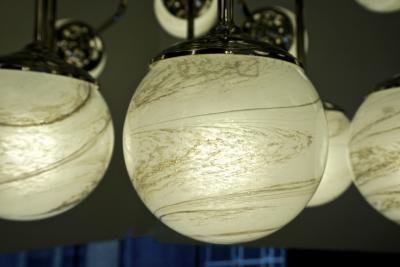 Bespoke Italian Modern 24 Light Alabaster Murano Glass Custom Nickel Chandelier