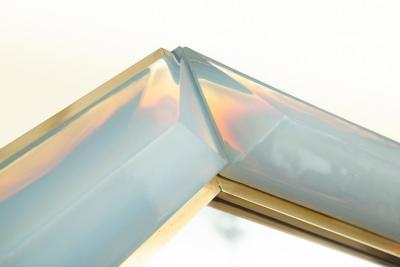 Bespoke Octagon Iridescent Opaline Murano Glass Mirror in Stock