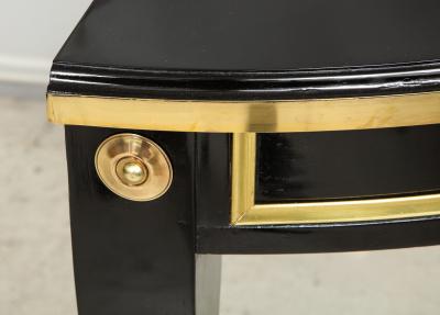 Bespoke Pair of Consoles in the Neoclassic Style with Brass Banding
