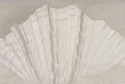 Bespoke Pair of Coquillage Plaster Sconces