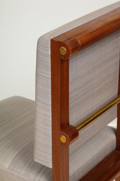 Bespoke Pair of Mahogany Library Chairs by Amir Khamneipur