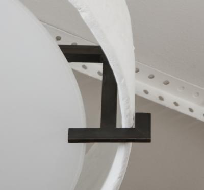 Bespoke Plaster and iron fixture in the manner of Jean Michel Frank